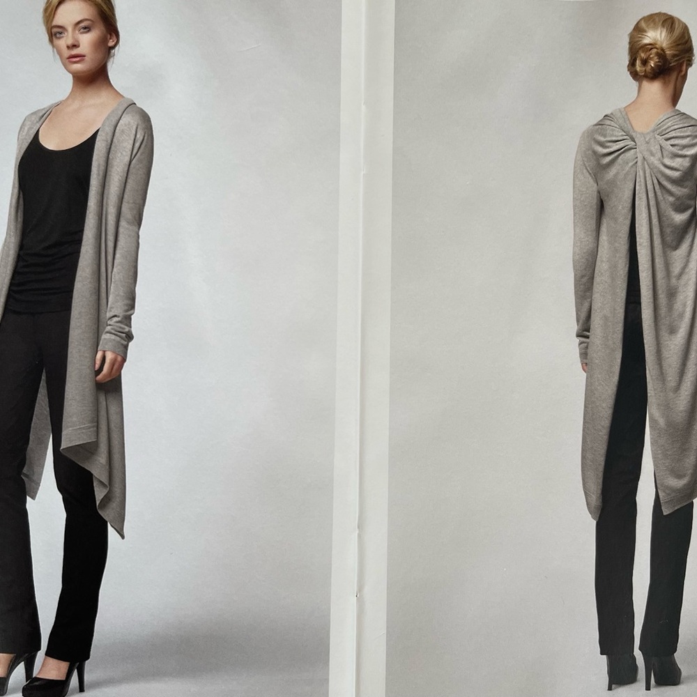 Donna Karen New York multi-way cozy/wrap cardigan/￼sweater size XS-S